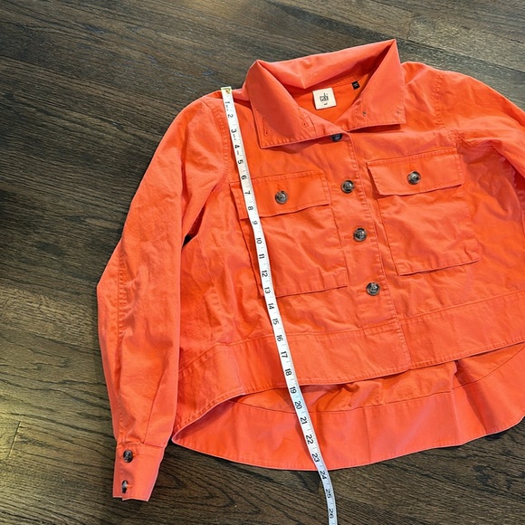CAbi 5098 Tiger Lily Resort Orange Jacket Soft Medium M EUC - Picture 5 of 8